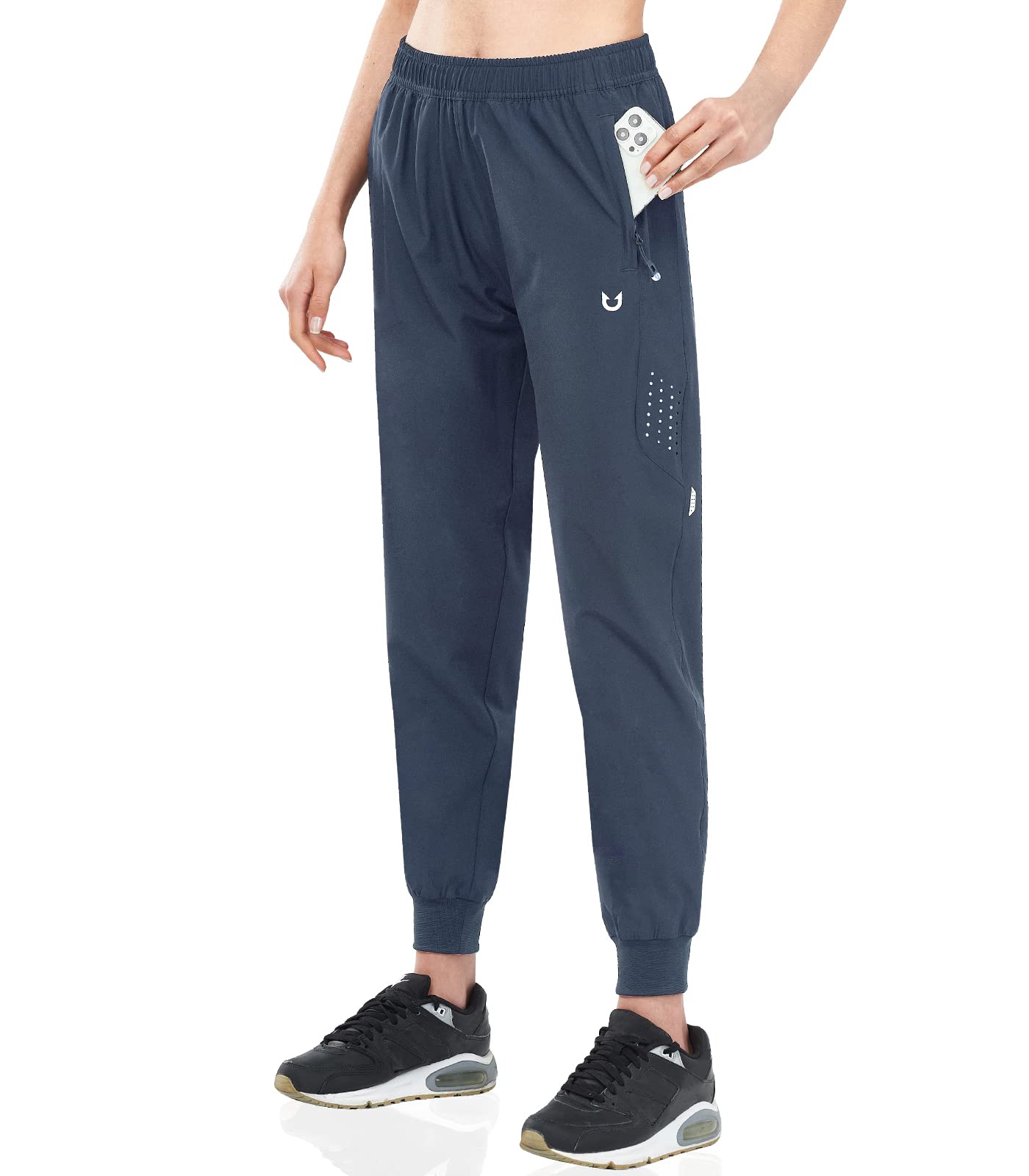 NORTHYARD Women's Running Athletic Pants Track Lightweight Joggers Workout Jogging Casual Sweatpants with Zipper Pockets