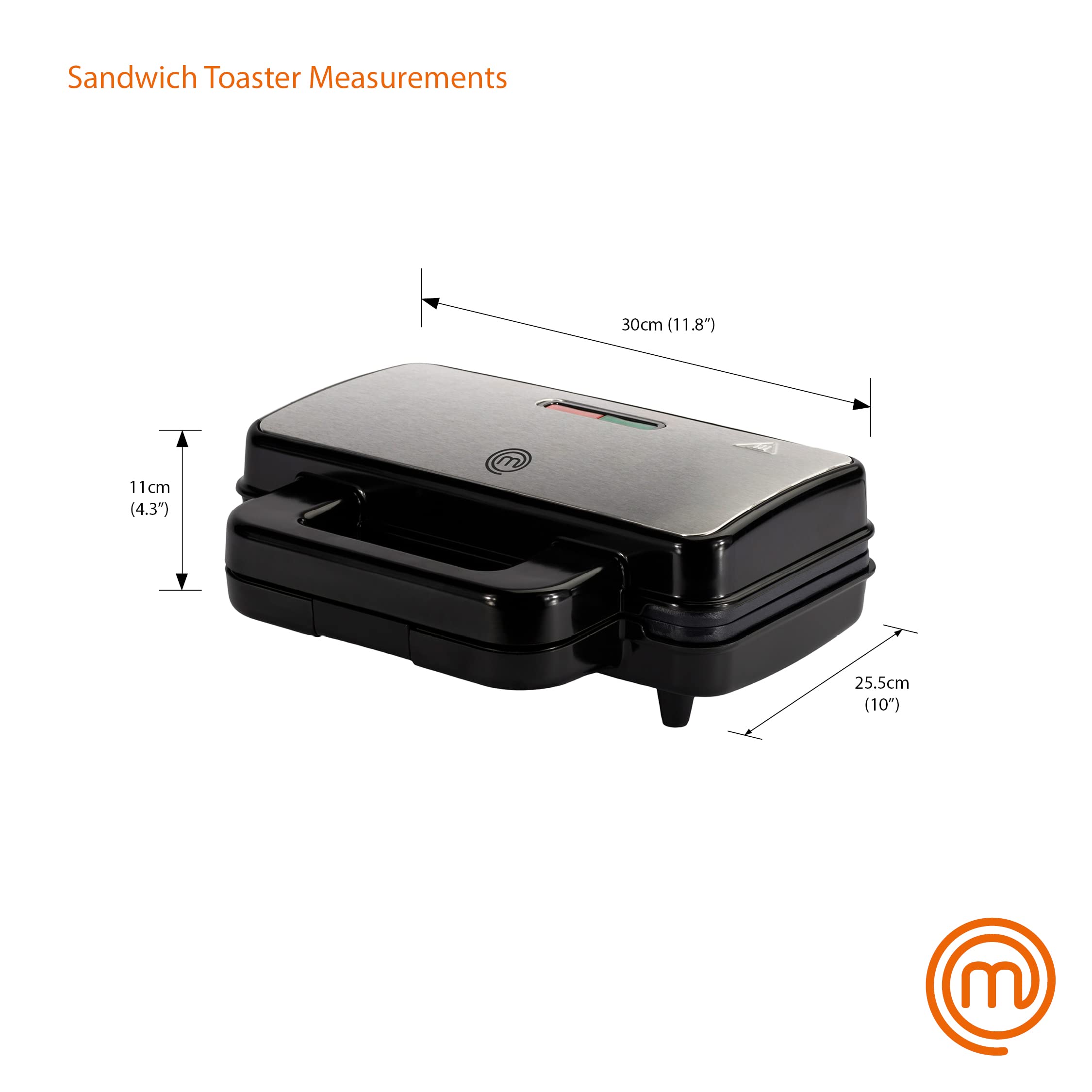 Buy MasterChef Sandwich Toaster, Cheese Toastie Maker, Panini Press