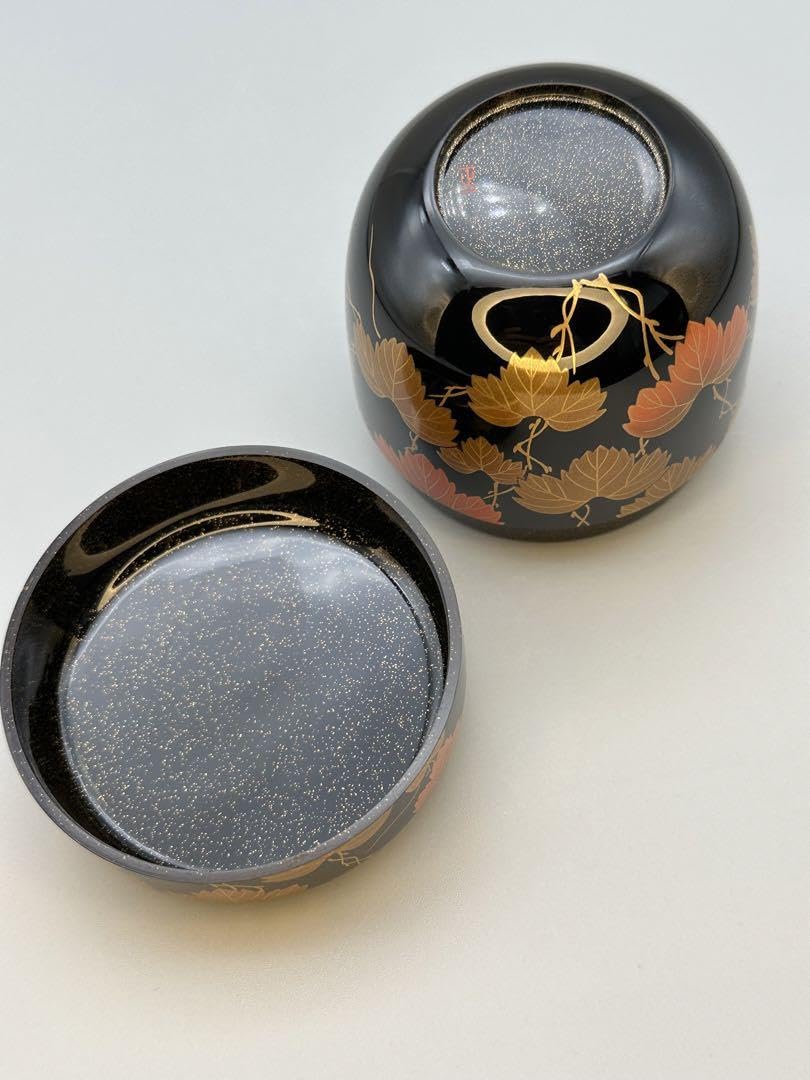 Amazon.co.jp: 茶道具 棗 松本正一 蔦蒔絵棗 内、梨地 : おもちゃ