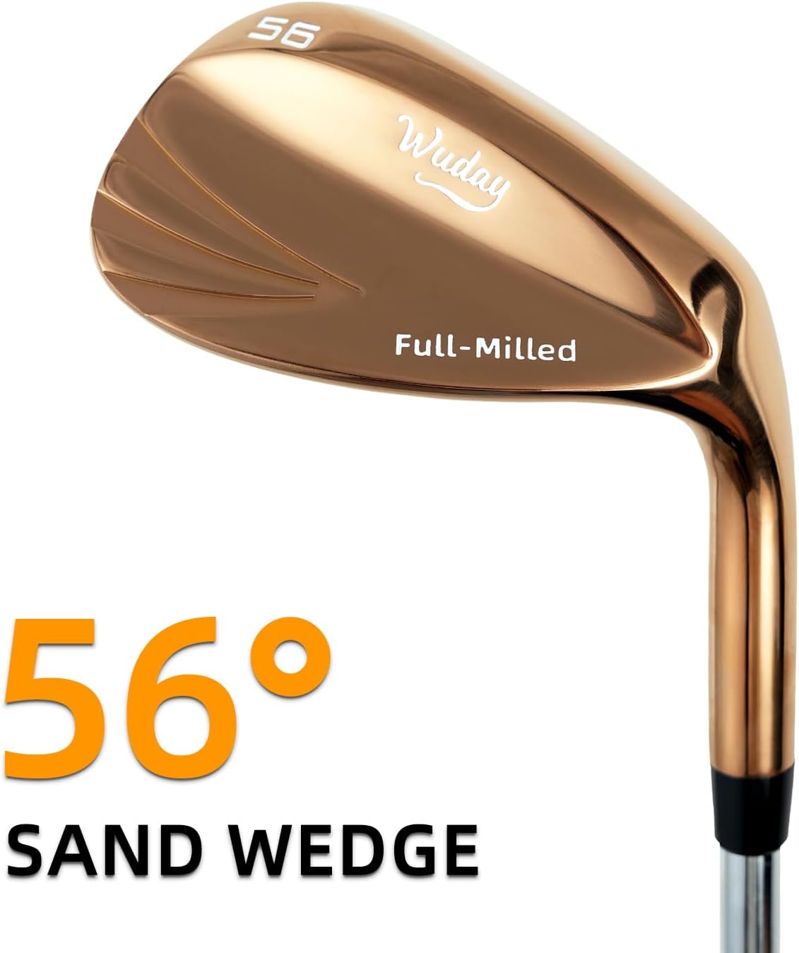 Golf Wedges for Men Right Hand 52/56/60 Degree, Full Face CNC Milled Golf Wedge Set with Gold & Color Coating, Sand Lob Gap Wedge with Enhanced Spin & Control, Premium Grip Golf Club Gift