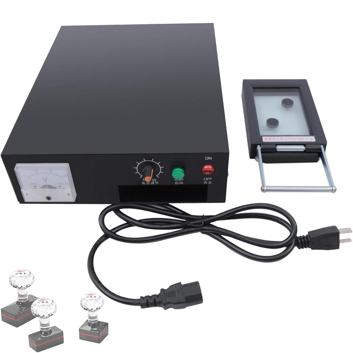 Flash Stamp Seal Maker, 360W Digital Photosensitive Seal Flash Stamp Making Machine, Flash Stamp Seal Maker con 10 ingranaggi regolabili di energia, for timbri di cartoni animati e sigilli nuziali