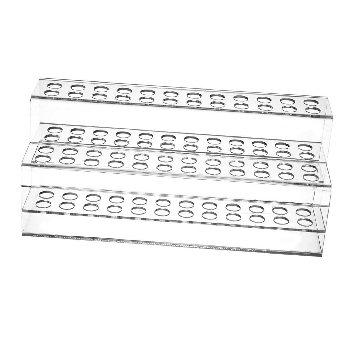 Portalápices Organizador de Pinceles y Rotuladores de Plástico, Compacto de Dos Niveles 48 Espacios, Soporte para Escritorio para Hogar y Oficina