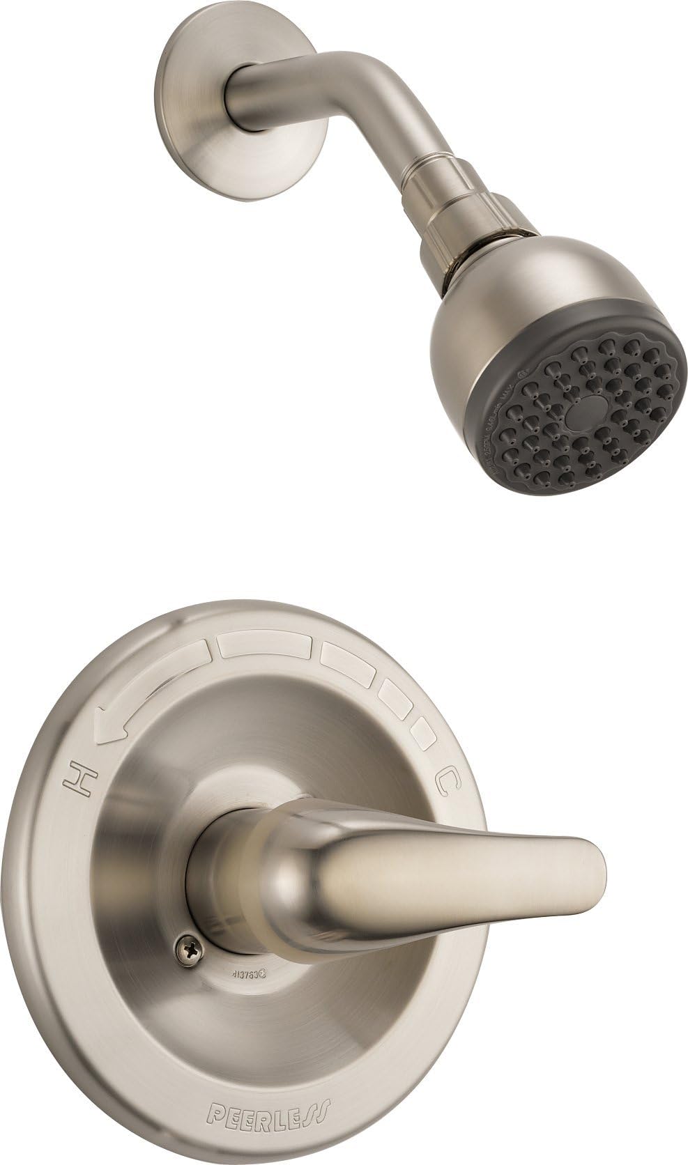 Single-Handle Shower Faucet Trim Kit with Single-Spray Touch-Clean Shower Head, Brushed Nickel PTT188743-BN (Valve Not Included)