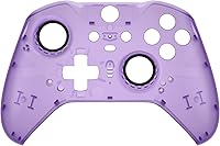 Vista 3 de eXtremeRate Clear Atomic Purple Replacement Faceplate Cover for Xbox One Elite Controller Series 2 (Model 1797), Custom Front Housing Shell Case &