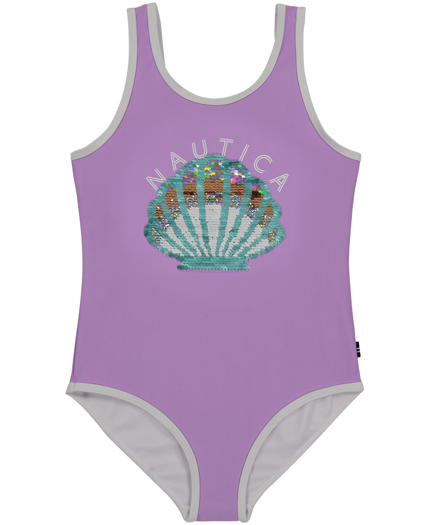 Nautica One-Piece Swimsuit with UPF 50+ Sun Protection, Quick Drying Bathing Suit Costume Intero Bambine e Ragazze (Pacco da 1)