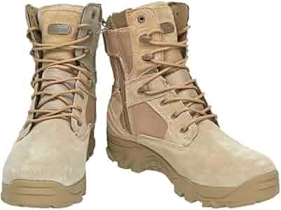 Amazon | DE 米軍 8インチ サイドジッパー ミリタリーブーツ