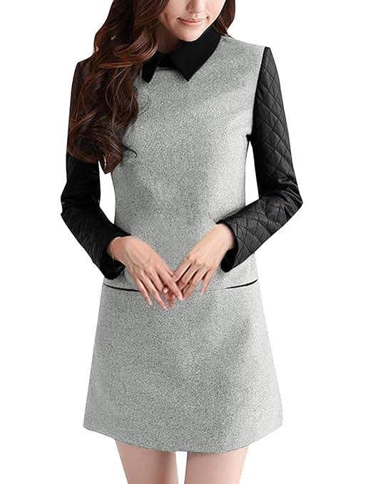 Zip Up Back Worsted Dress