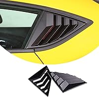 Vista 9 de ABS compatible con Toyota Supra GR A90 A91 MK5 2018 2019 2020 2021 2022 2023 2024 Cubierta triangular para persianas traseras (negro)