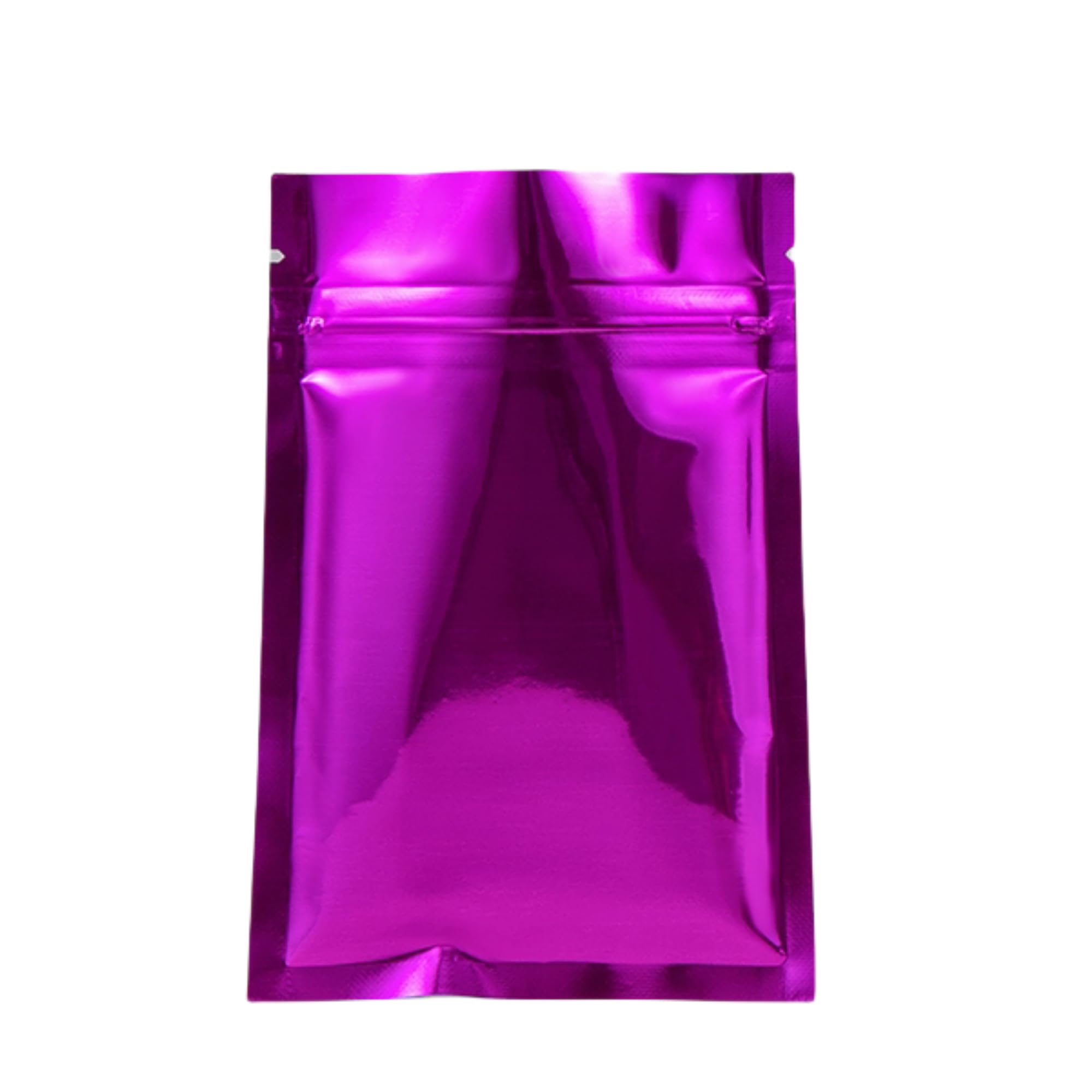 100 Pack 2.3x3.1 inch Mylar Bags for Zip Reusable Small Aluminum Foil Lock Package Bag Candy DIY Chocolate Coffee Nut Food Long Term Storage Zipper Lock Packaging Bag with Tear Notch (Purple)