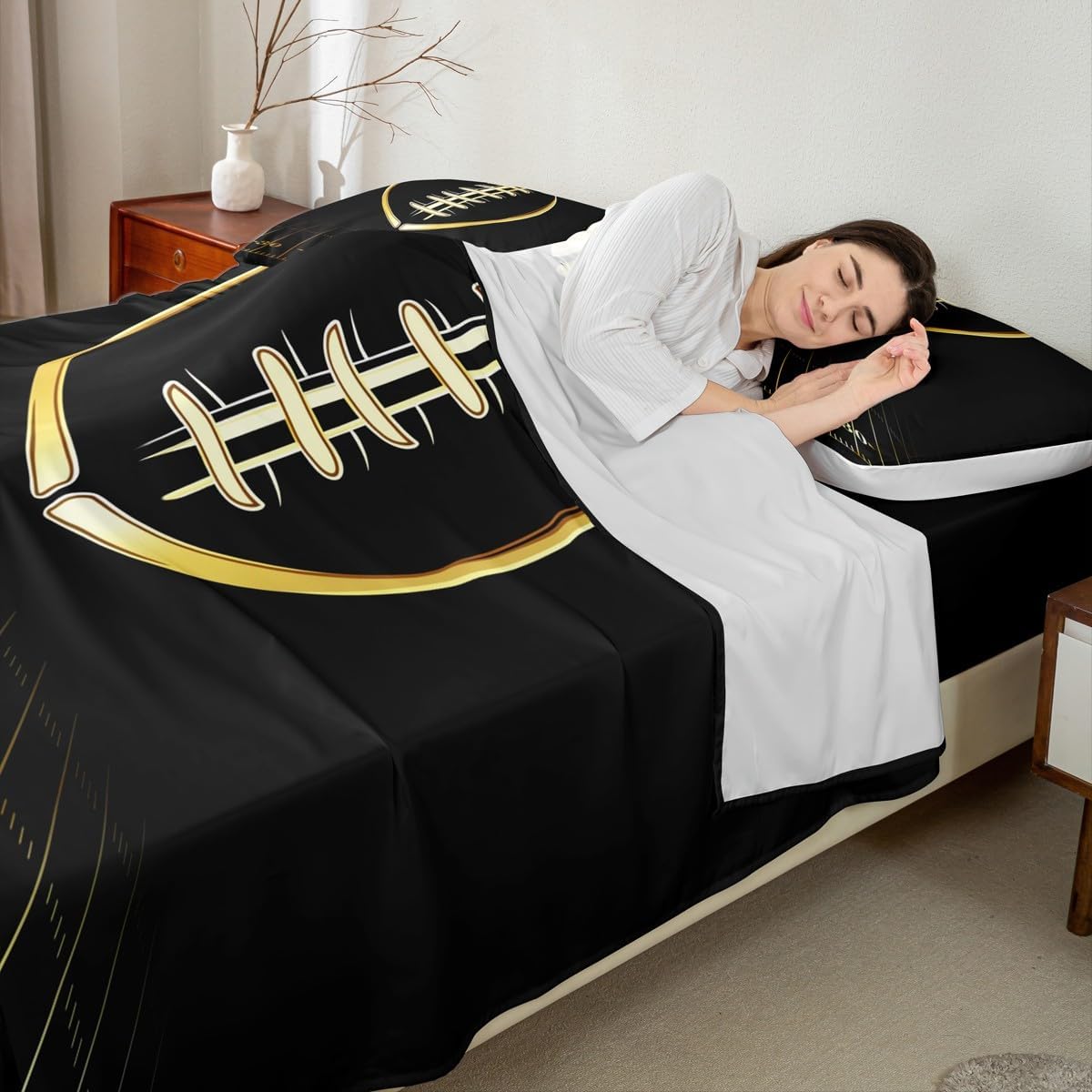 Feelyou Kids Football Sheet Set Full Size for Boys Girls image 4