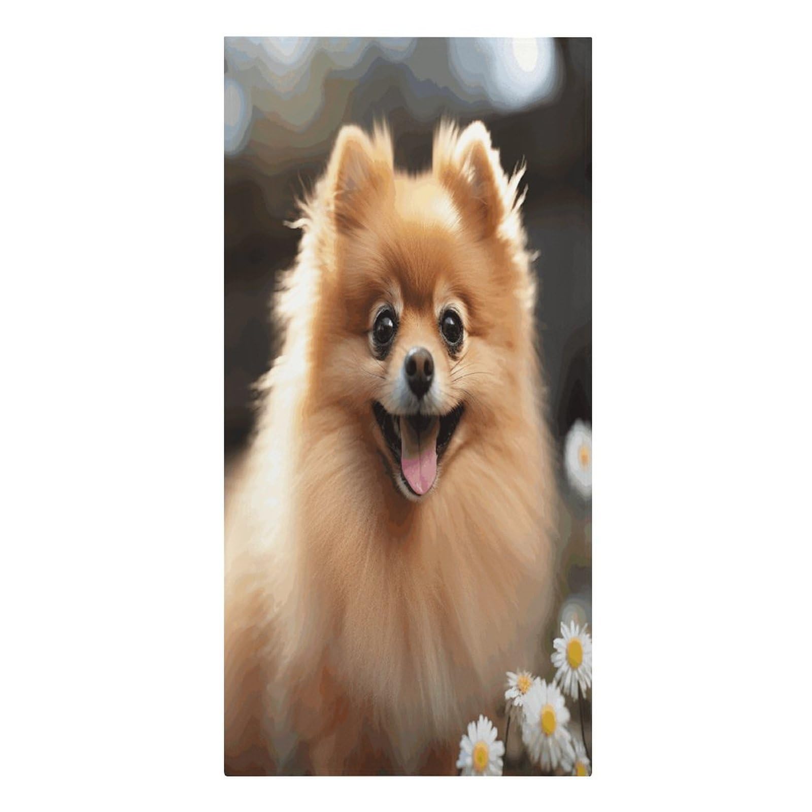 VstaDank Pomeranian Dog Beach Towels 30"x61" Microfiber Super Absorbent Large Bath Towels Cozy Soft Swim Travel Towel Quick Dry Thin Pool Towel Beach Accessories for Outdoor Adult