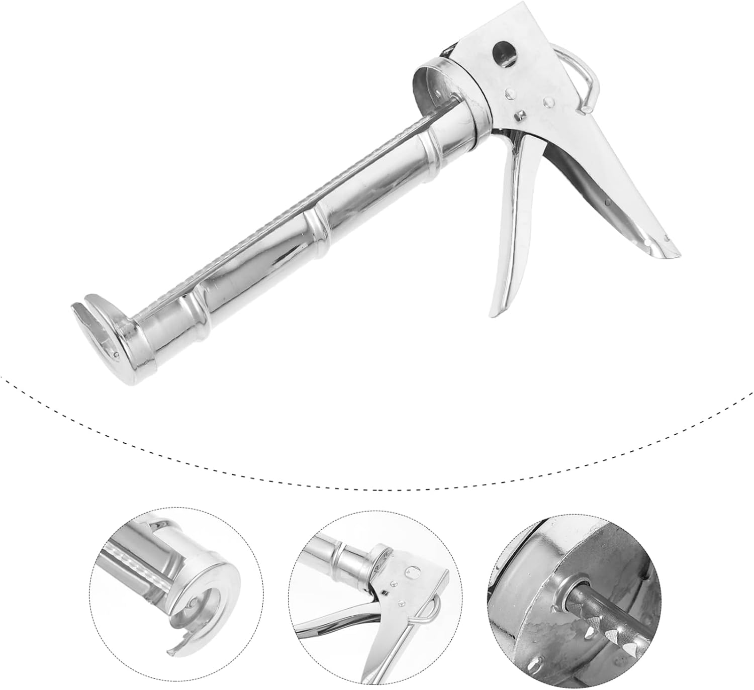 Heavy-duty Caulking Gun Multifunctional Glue Dispenser for Home Decoration and Construction Dripless Design for Sealants and Adhesives Material for Improved Efficiency