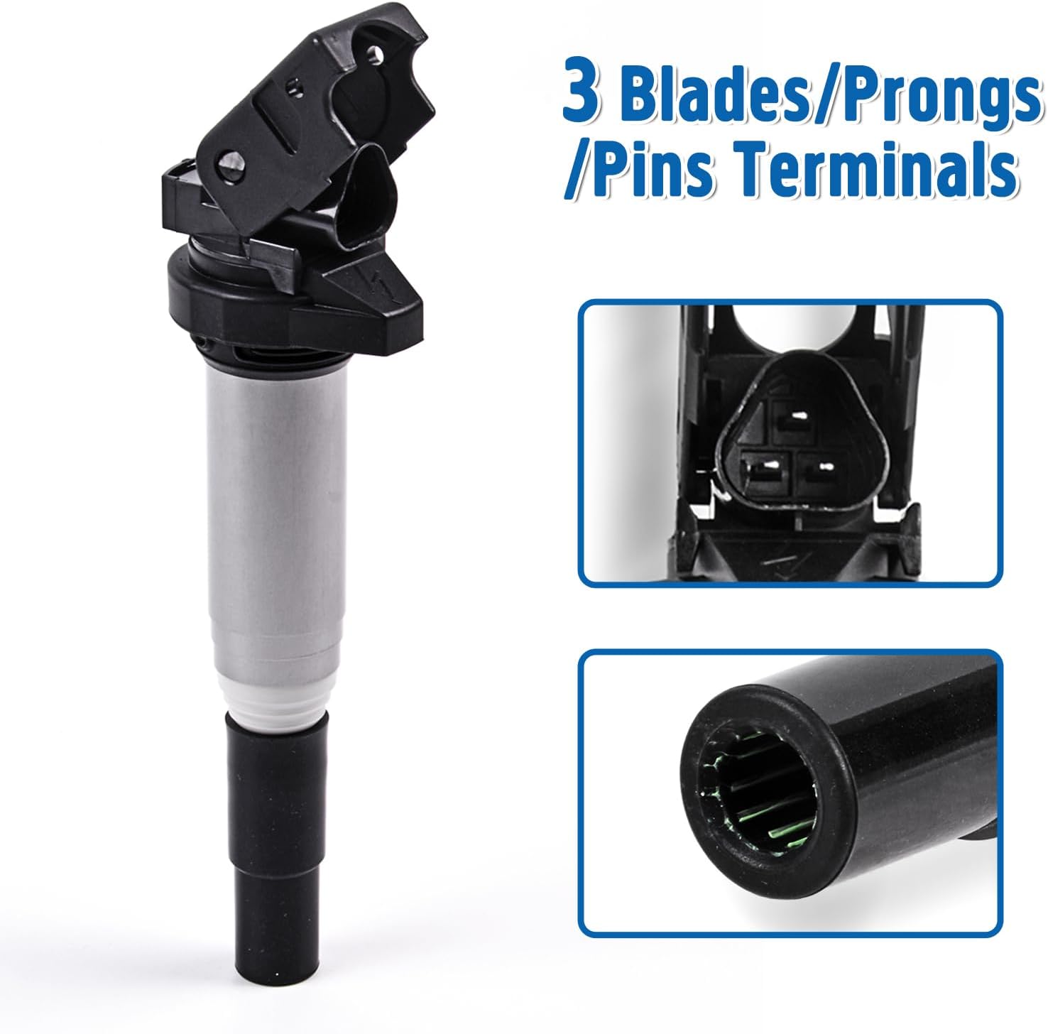 UF667 Ignition Coil Pack Set of 6 for 2001-2017 BMW 3-Series 128i 135i 323i 325i 330i 335i 525i 528i 550i 650i N52 N54 M3 M5 S65 S63 X5 X6 2.5L 3.0L 4.4L 6.0L N55 12137571643 UF522 UF570