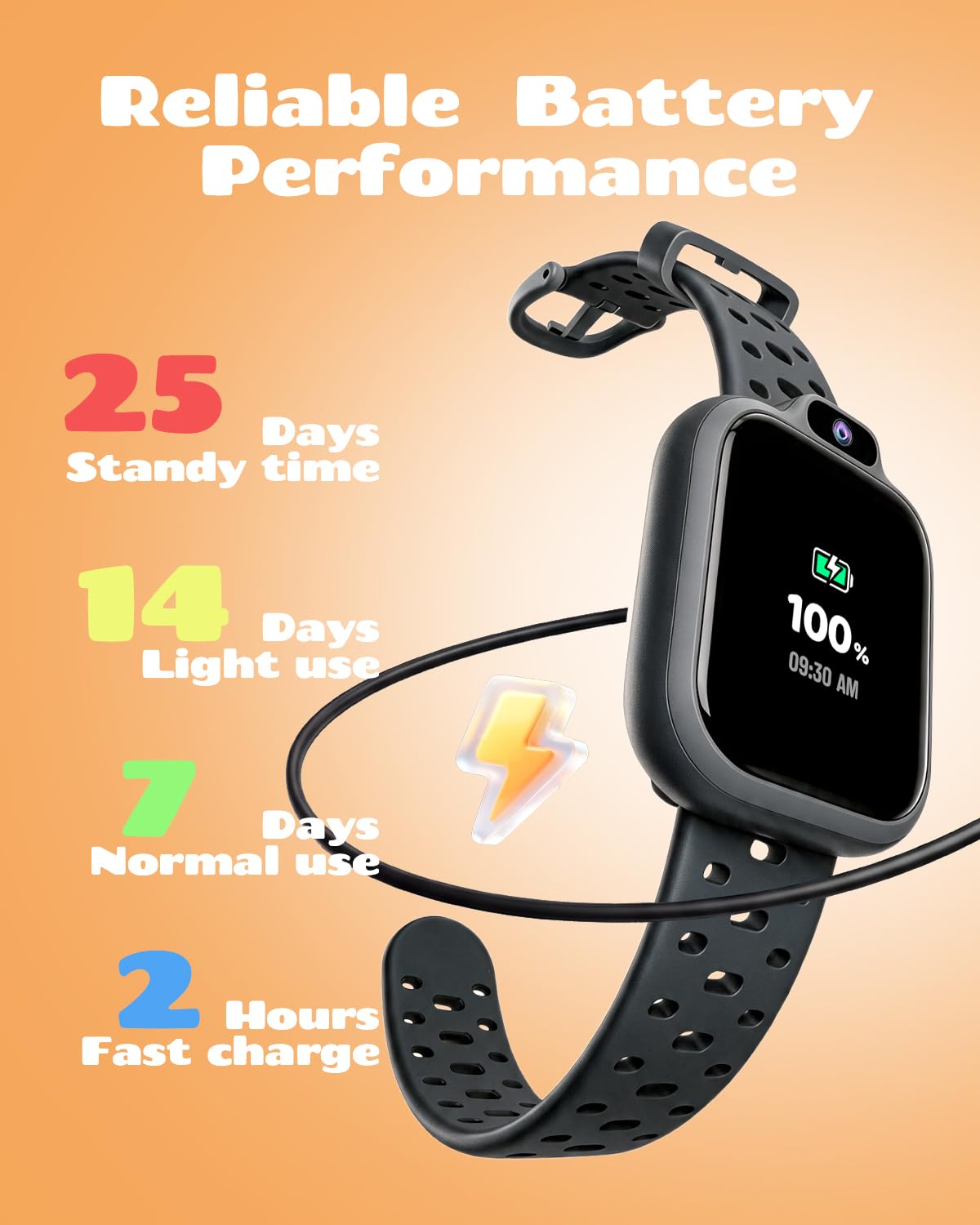 BIGGERFIVE Inteligentny zegarek bez aplikacji, zegarek fitness tracker