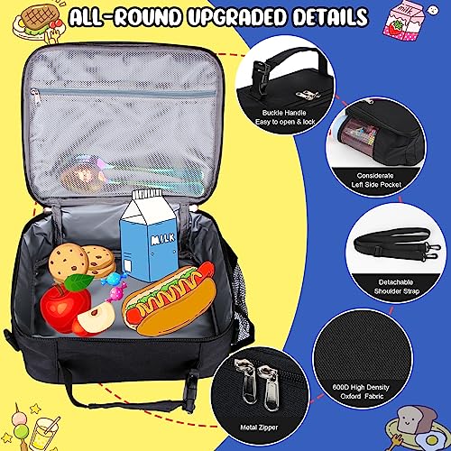 Homtibrm Insulated Lunch Bag, Kids Thermal Cool Bag with Adjustable Strap - Image 4