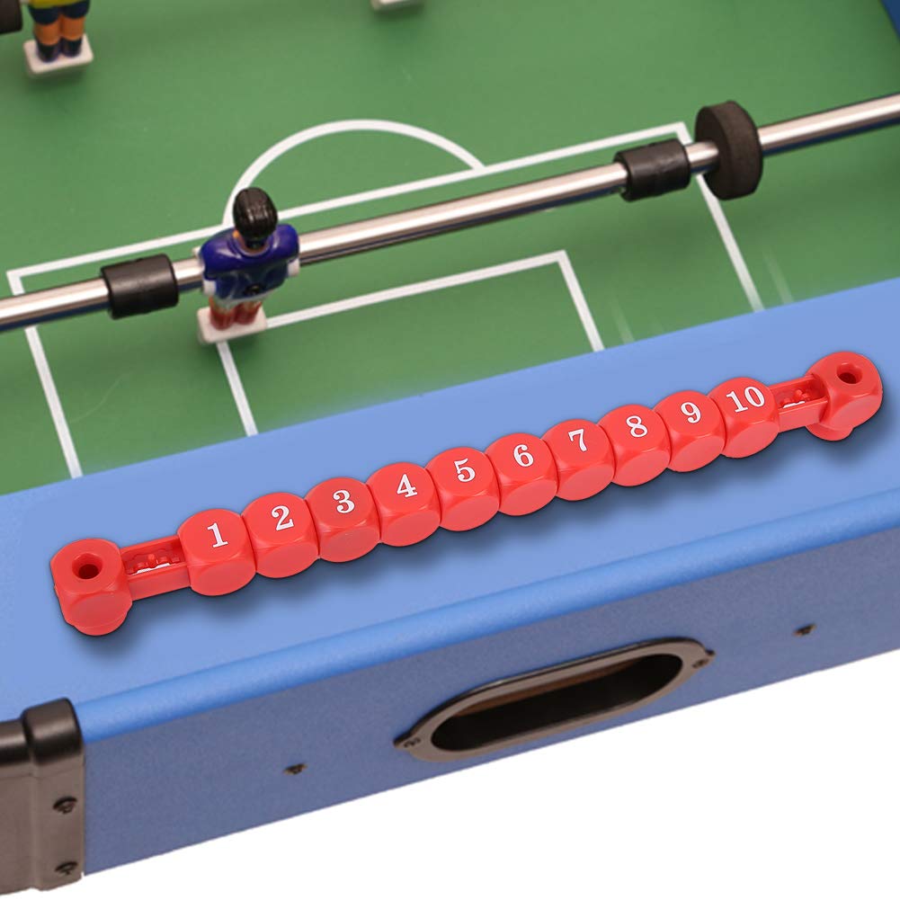 HERCHR Table Football Score Counter, 2 PCS Foosball Scoring Units Counters 10 Numbers Scoring Score Counter Indicator for Standard Football Tables Accessories