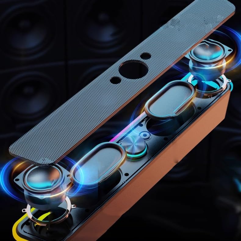 Computadora portátil con altavoz con cable para mejorar el sonido acústico 6