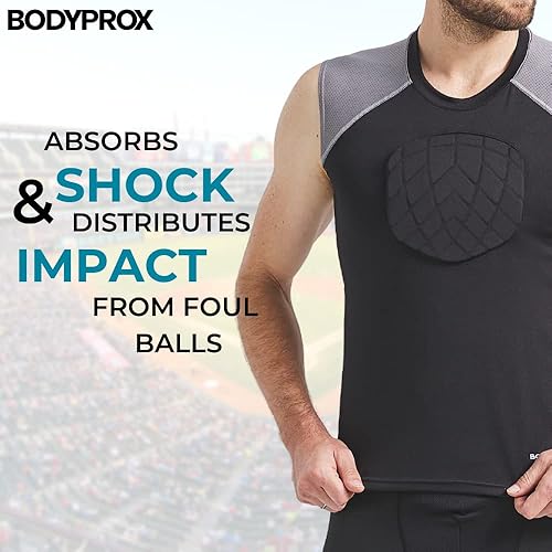 Miniatura 3 de BODYPROX Camiseta protectora de pecho de béisbol