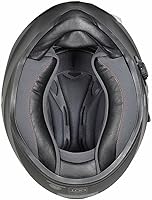 Vista 5 de TORC T15 Casco de motocicleta de cara completa con gráfico, negro brillante Midnight Rider, S