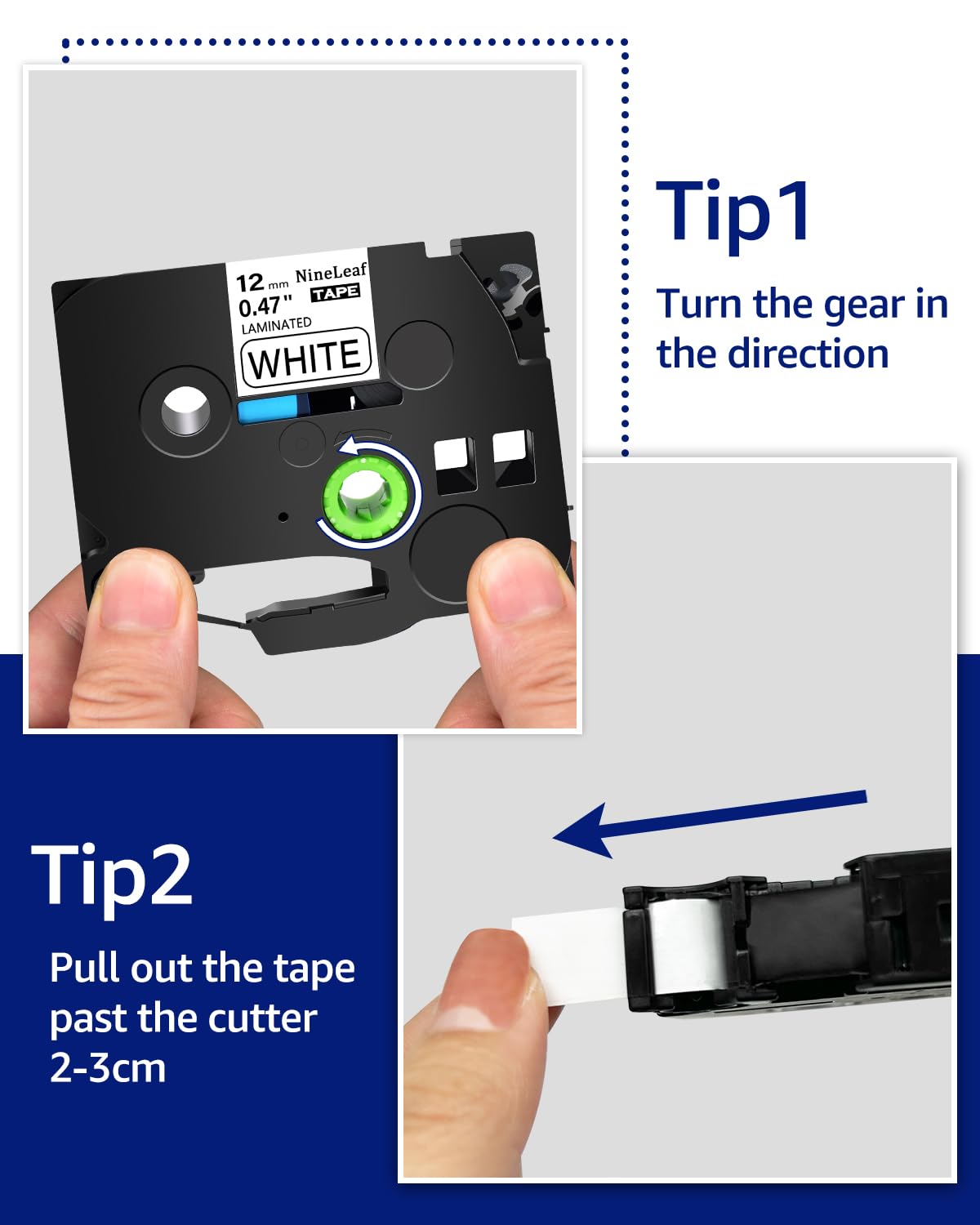 NineLeaf 4 X Compatible for Brother P-Touch Label Tape 12mm 0.47 Laminated TZe-231 TZ-231 TZe231 Black on White Tze Tape 12mm Brother Label Printer PT-1000 H110 H108 H200 E110 H105 Label Maker - Image 2