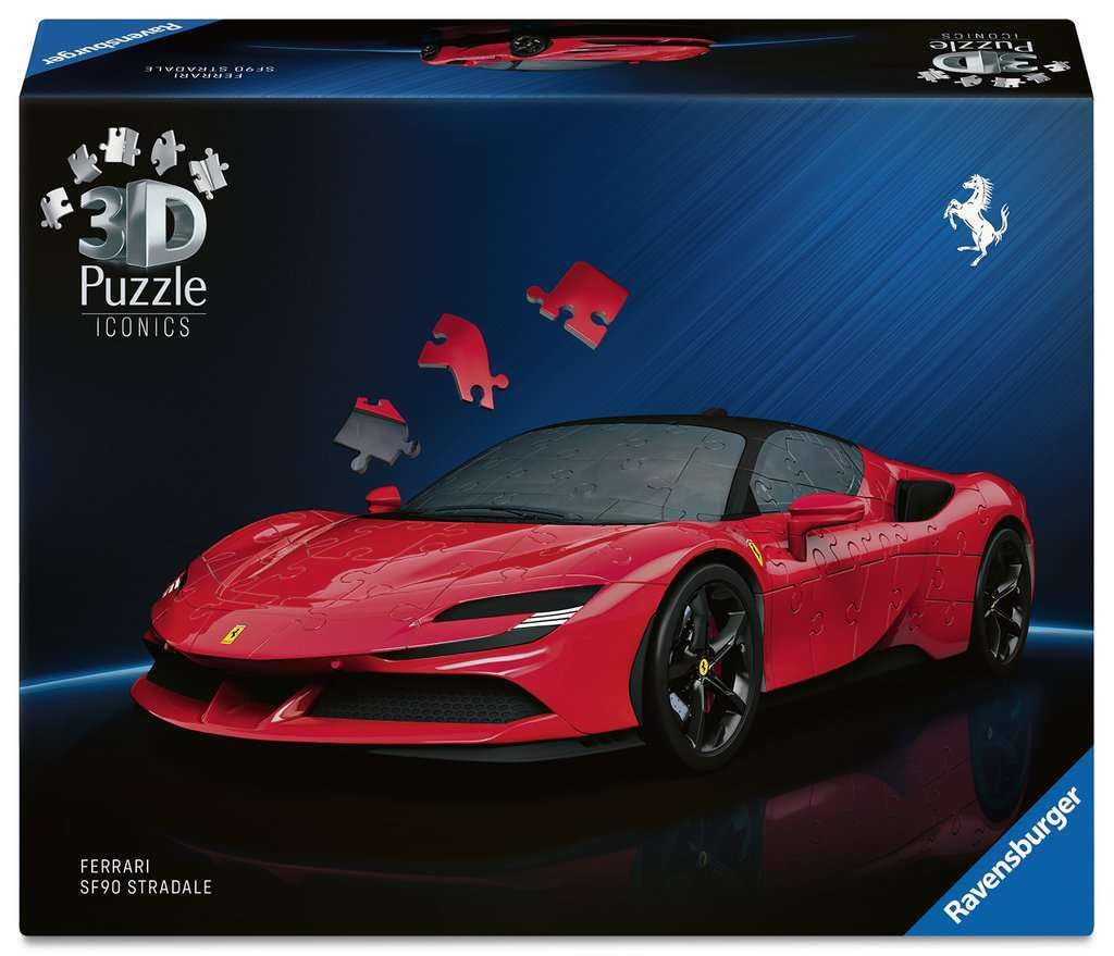 Ravensburger Red Iconics Ferrari Stradale, 108 Piece 3D Jigsaw Puzzle