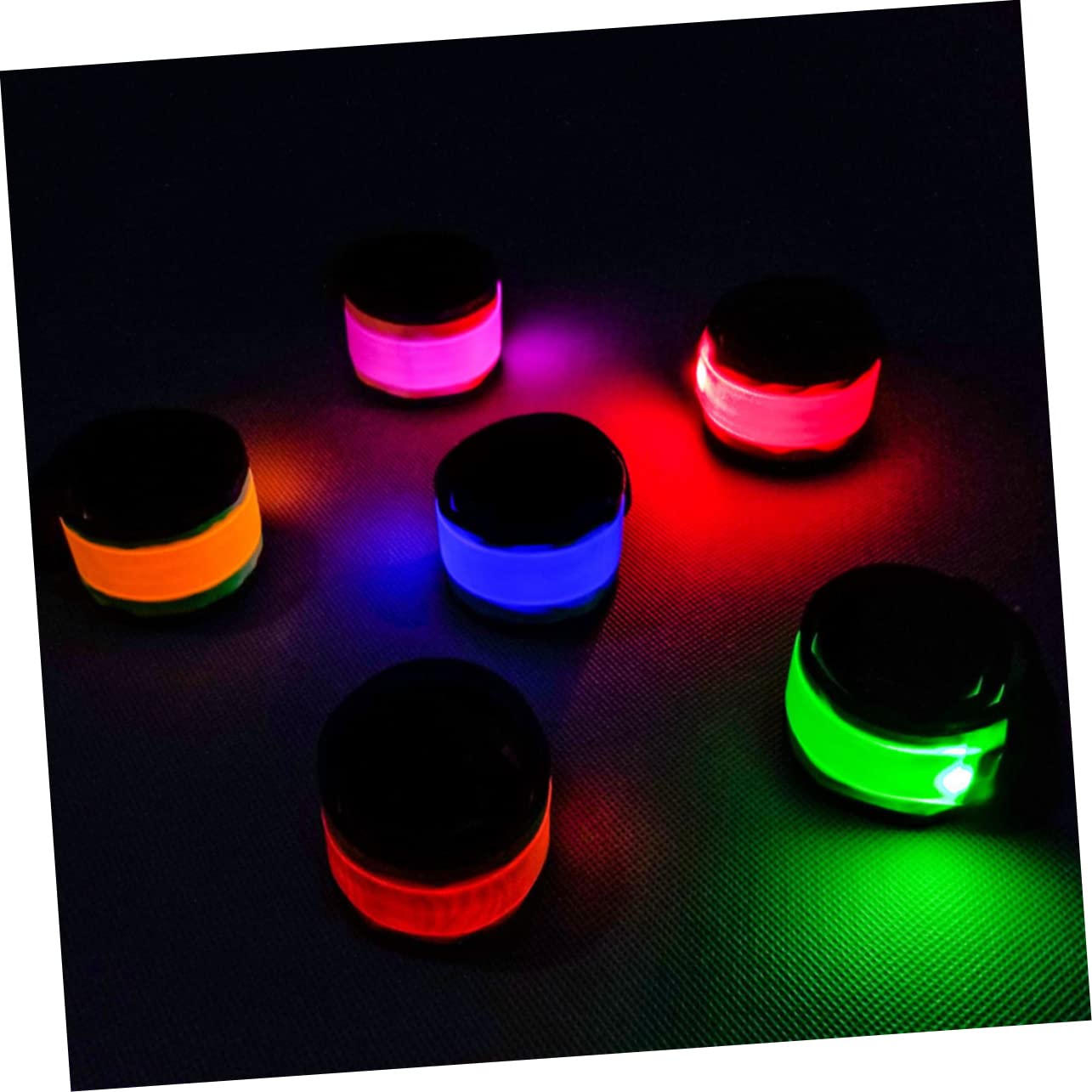 Toddmomy Bracelets LED pour Accessoire pour Course Randonnée Vert Orange