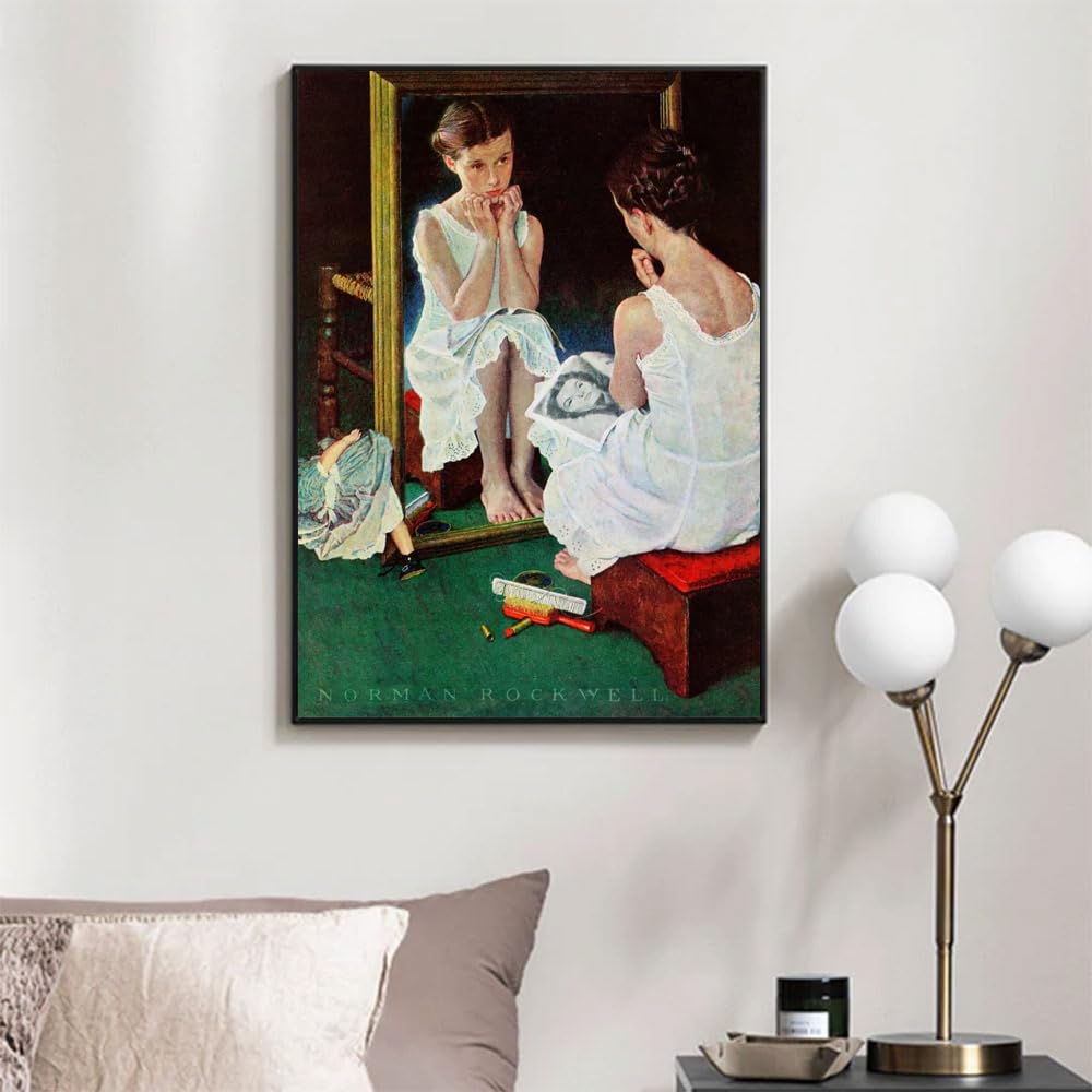 80s ノーマンロックウェル アート額装品 ヴィンテージ インテリア 80s