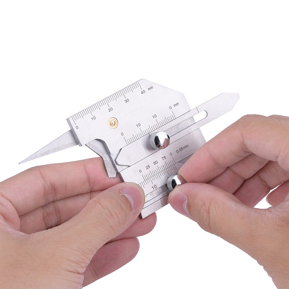 Jauge en Acier Inoxydable -40, Mesure des Soudures, Hauteur Sous-Coupe - Jauge Fioul, Mesure Précise, Durable, Idéale pour Contrôle des Joints