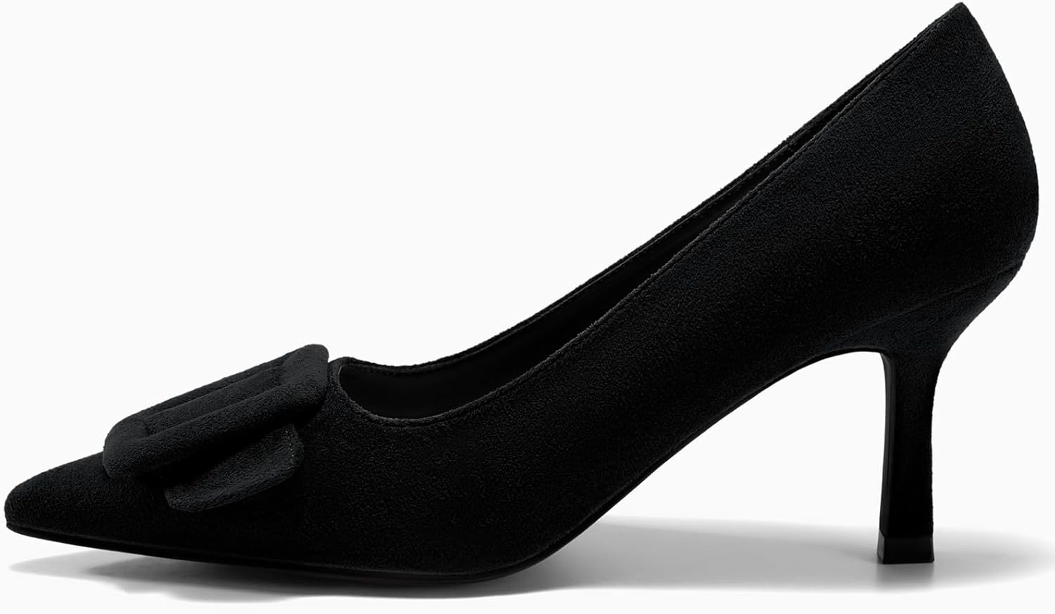 Coutgo Women's Closed Pointed Toe Pumps Stiletto High Heels Wedding Party Dress Shoes - Image 3