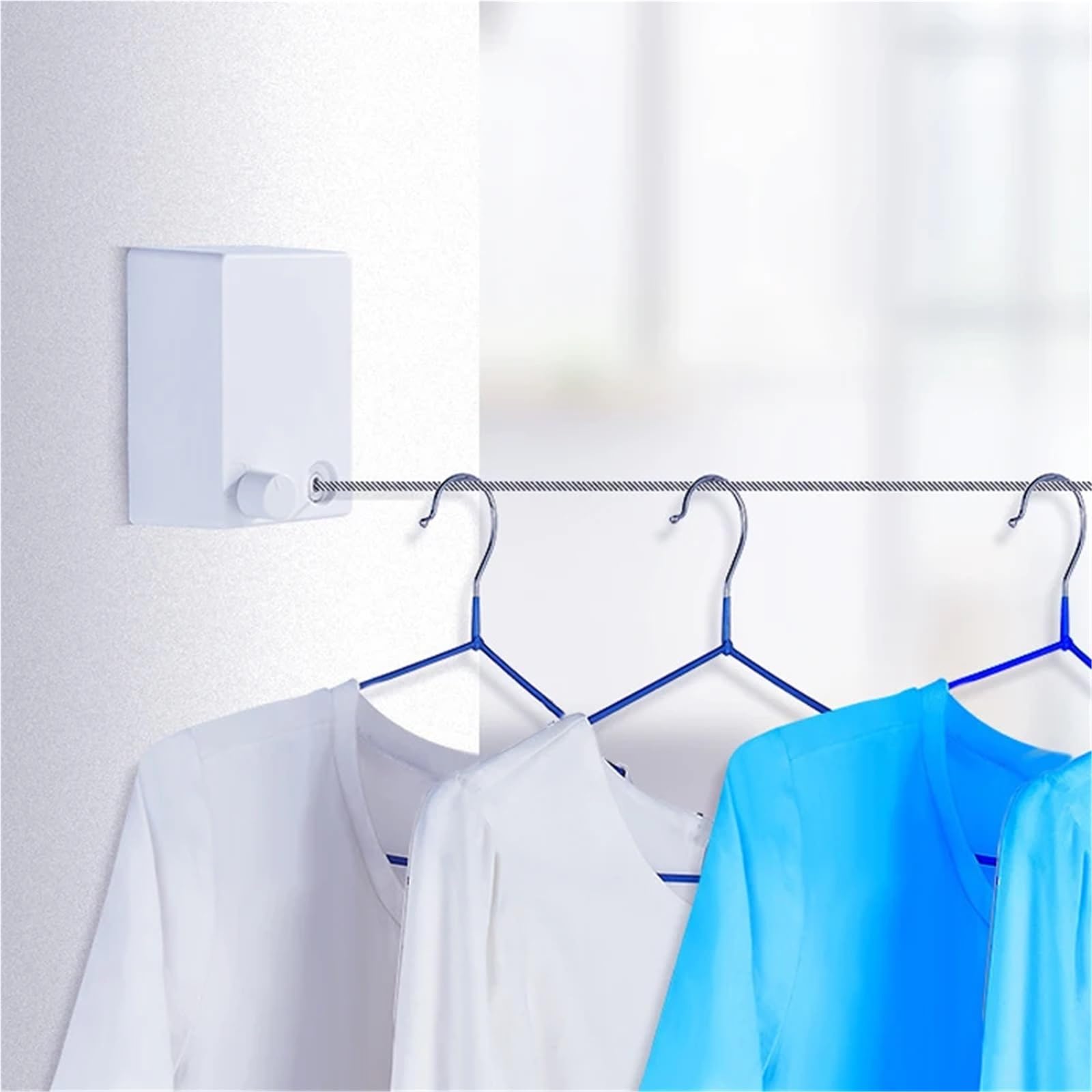 Wäscheleine, unsichtbare Kleidung, einziehbar, Hausinnenraum, Kleiner Mehrzweck-Wäscheständer, Wandseil für Wäsche