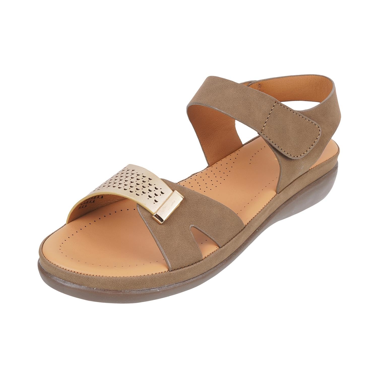Mochi Women Brown Synthetic Leather Comfort & Fashion Sandal UK/3 EU/36 (44-95) (B0CXMXPC5S) Amazon Price History, Amazon Price Tracker