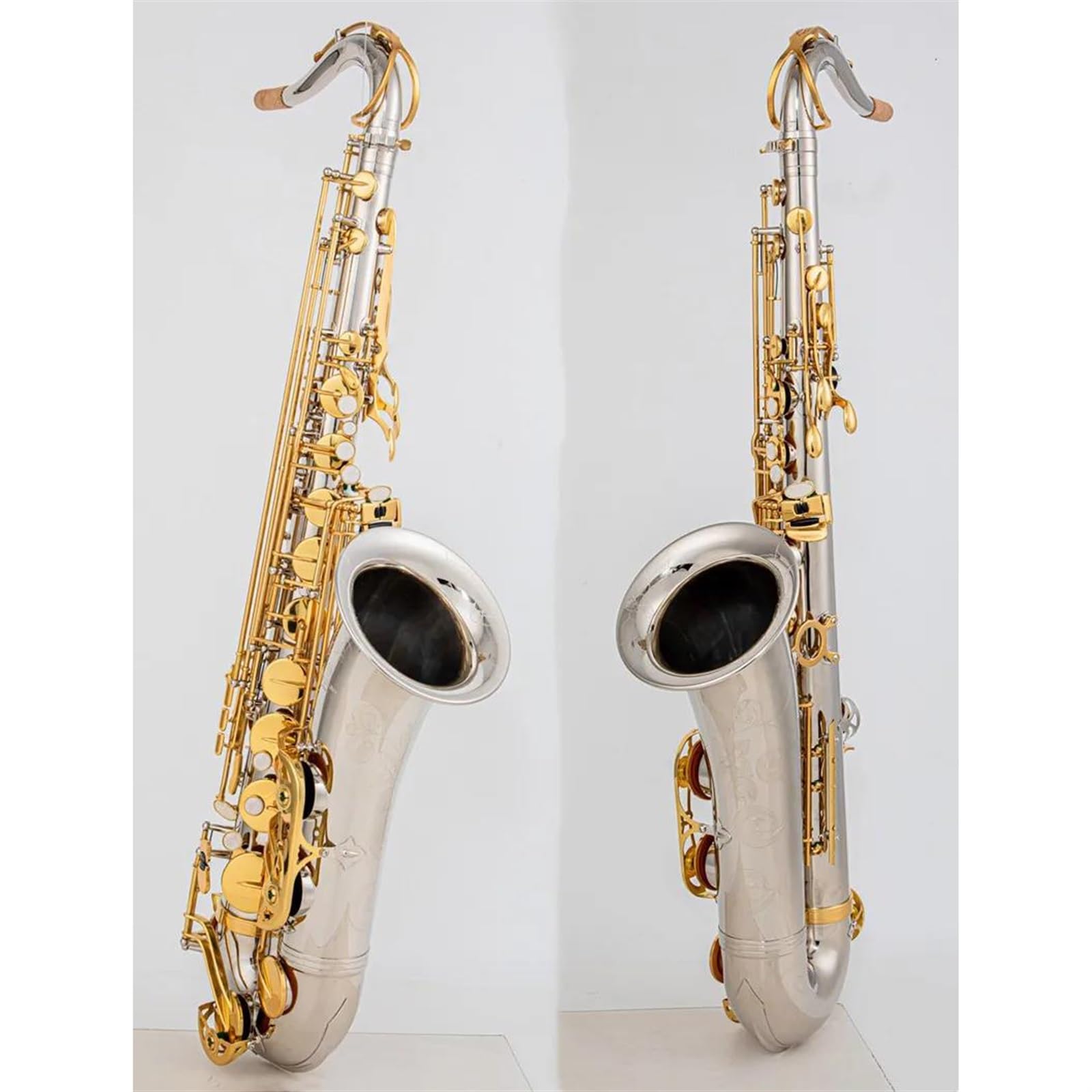 Instrumenty Muzyczne Saksofon Tenorowy Bb Tone Rurka Niklowana Złoty Klucz Saksofon Z Ustnikiem W Etui profesjonalny Saksofon