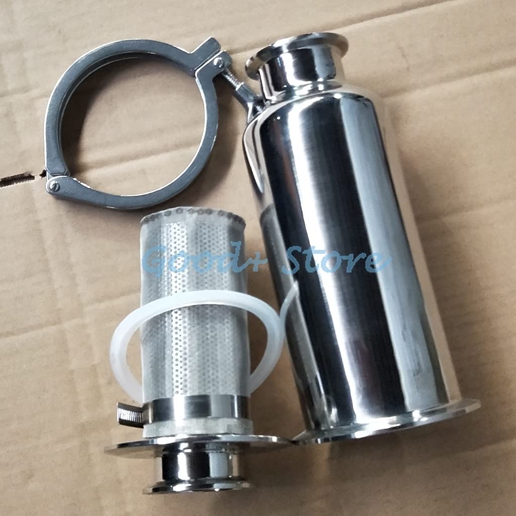 Filtro Sanitario In Acciaio Inox 304 TECHTONGDA – Tri Clamp 2'' Tipo L Con Valvola Manuale - Foto 5