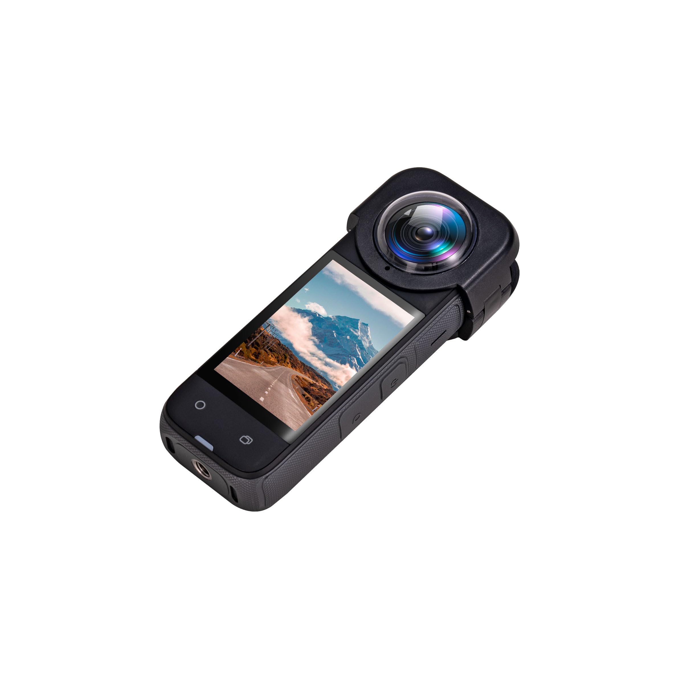 MotuTech Lens Protector for Insta360 X4 Optical Glass Anti-Scratch Detachable Lens Cap, Black - Image 4