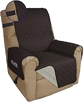 Vista 39 de PureFit Funda de Sofá Reversible Resistente al Agua para Sofá de Dos Plazas, Funda de Muebles Lavable a Máquina con Espuma Antideslizante y Correa