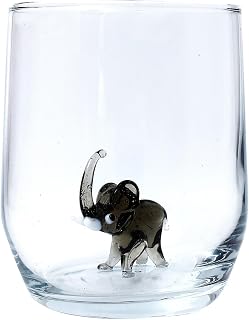 MINISO Sheforshe Mavi Fil Figürlü Cam Bardak, 833300002