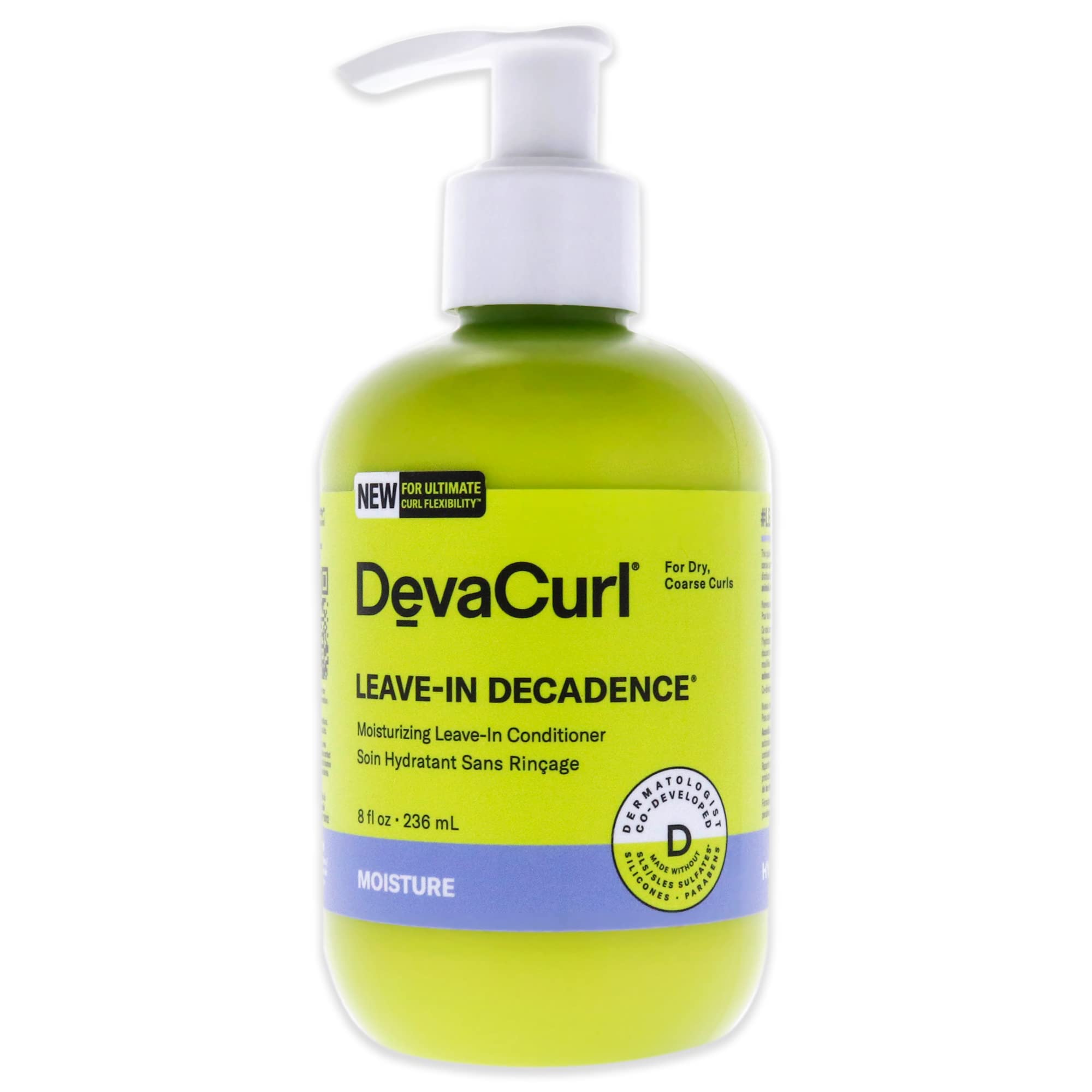 DevaCurl Leave-In Decadence Moisturizing Leave-In Conditioner, Green Oasis, 7.6 fl. oz