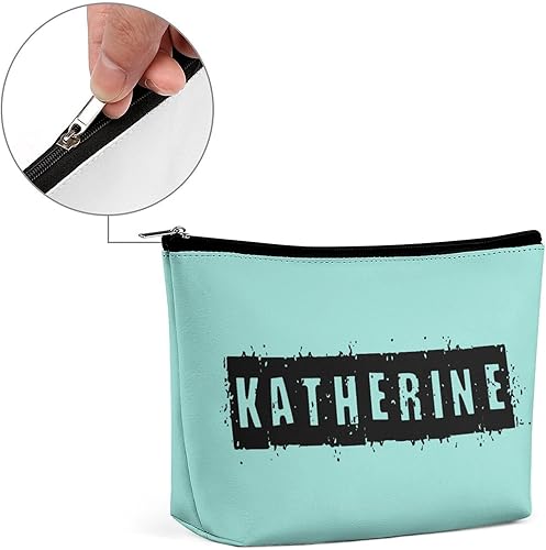 Miniatura 4 de Bolsa de maquillaje personalizada del alfabeto A-Z, con monograma floral, bolsa de cosméticos con nombre personalizado, bolsa de maquillaje pequeña