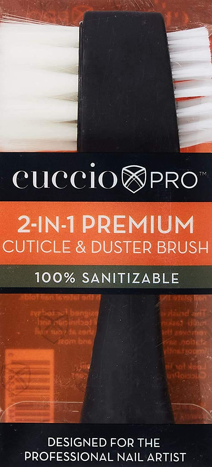 CuccioPro 2-in-1 Premium Cuticle & Duster Brush 1 Pc
