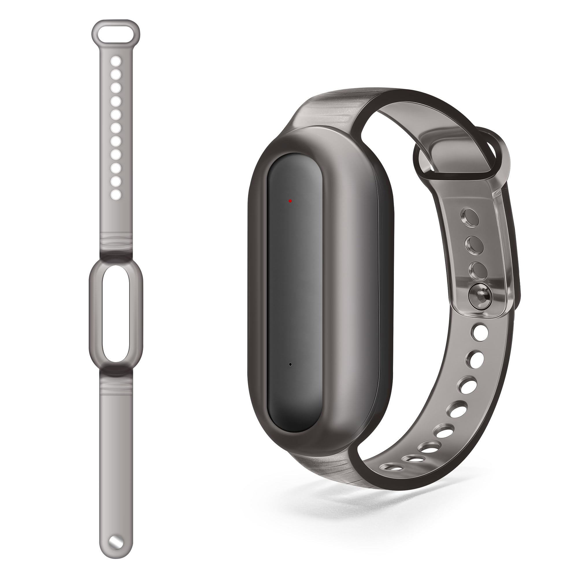 NEWZEROL Bracelet TPU pour PLAUD NotePin, Coque Protection Style Montre, Résistant Poussière Rayures - Gris