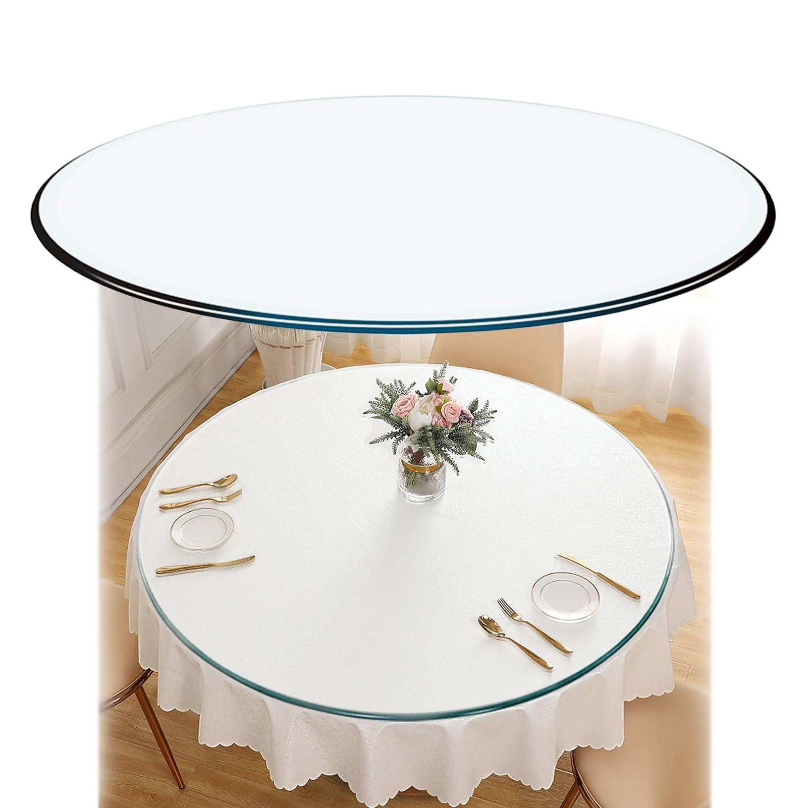 Amazon｜丸いテーブルトップガラス 35 40 65 75 90 100cm、耐久性 耐