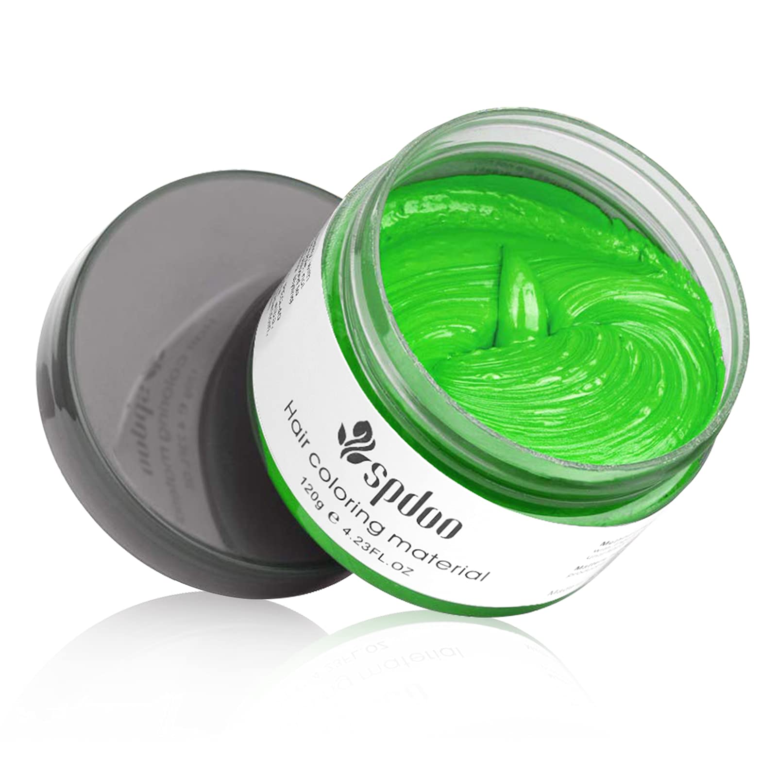Green Temporary Hair Dye,Temporary Hair Color Wax,Natural Washable Hair Dye Temp Hair Color for Women Men Kids Party Cosplay Halloween