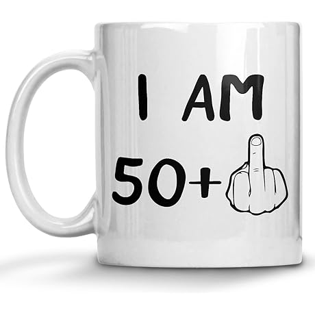 Middle Finger Coffee Cup on Bottom for 51 Years Old