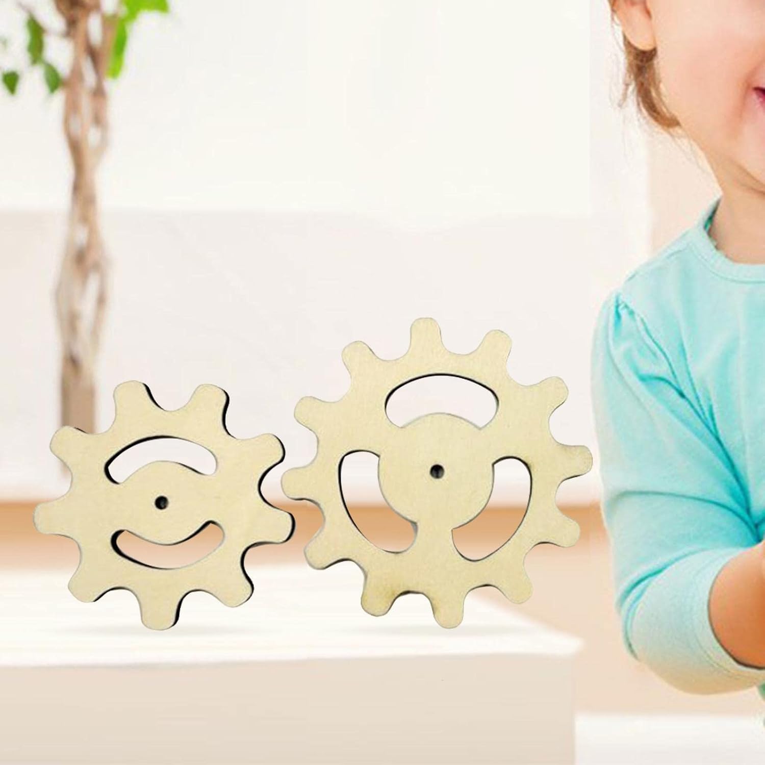 harayaa 5X Wooden Busy Board DIY Accessories Sensory Activity Board Motor Skill Wooden Toys Teaching Aids for Children