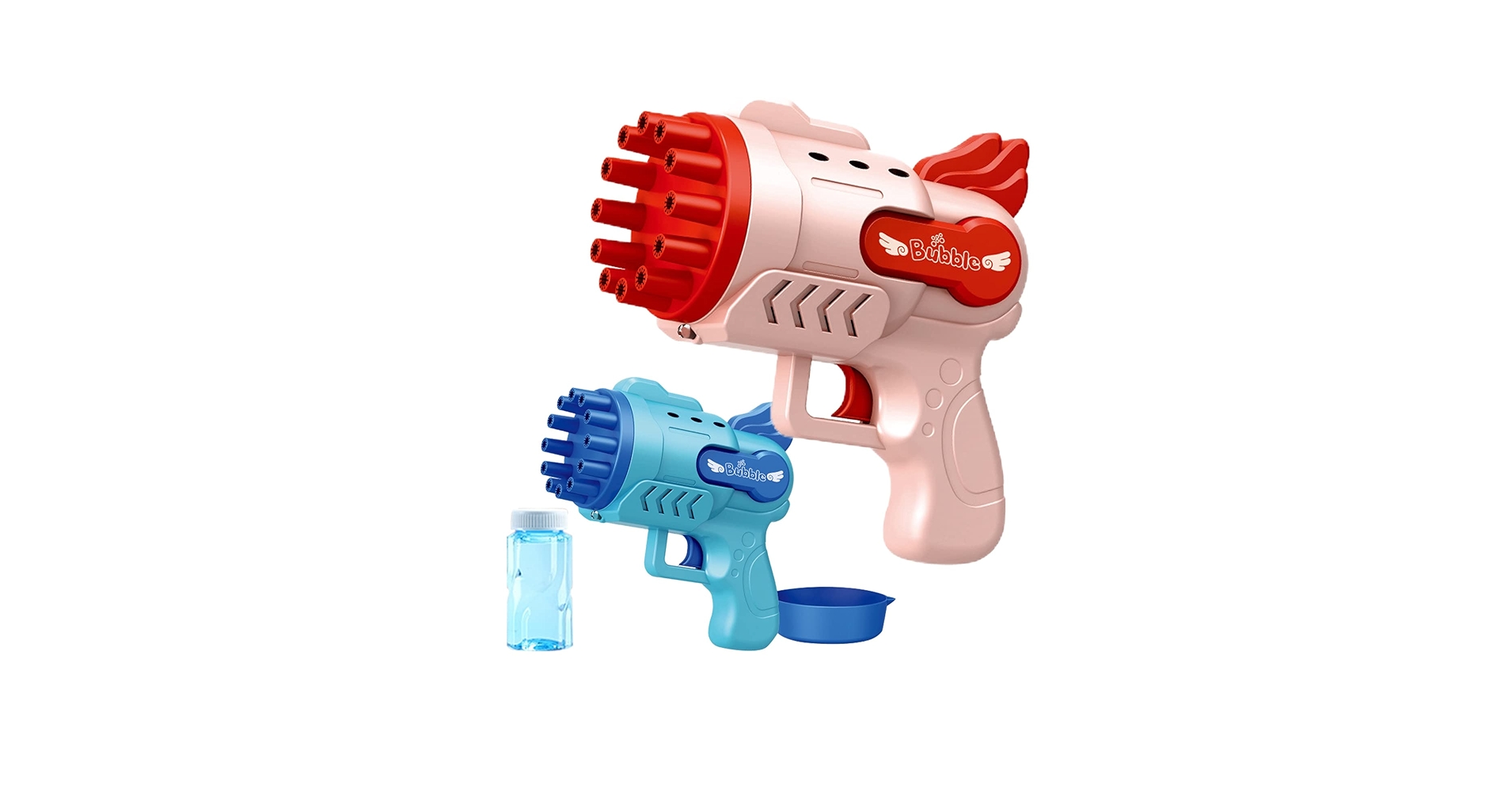 Amazon | シャボン玉 自動 製造機 しゃぼんだま 銃 12穴電動