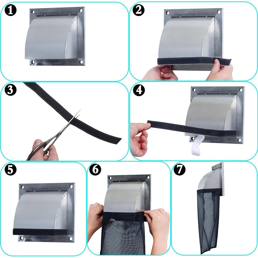 2 Stück Flusenbeutel Für Trocknerentlüftung - Wiederverwendbarer Fussel-Filter