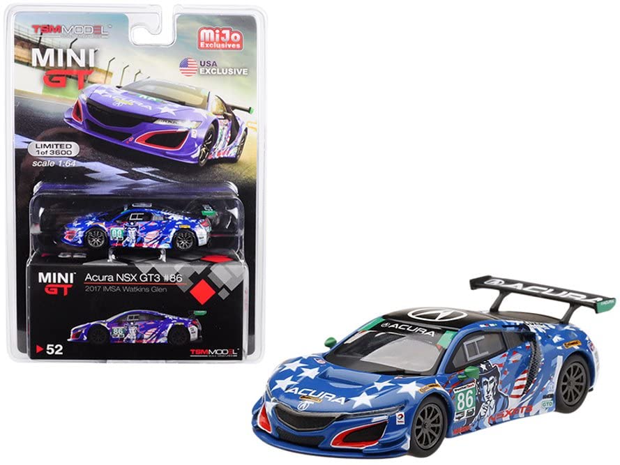 Mini GT Acura NSX GT3 modelo 1/64 a escala