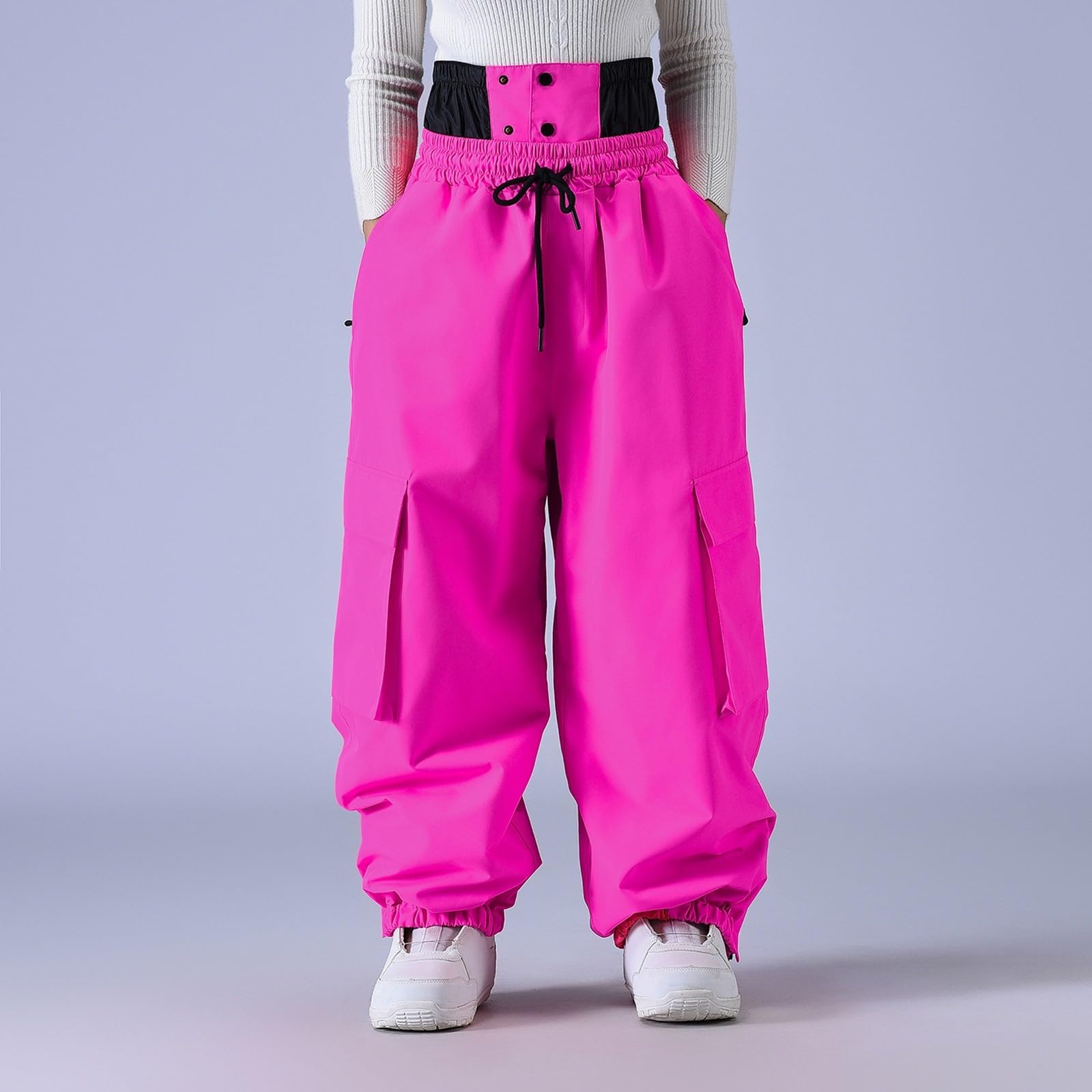 Genérico Pantalones de Esquí para Hombre Invierno A Prueba de Viento Pantalón Softshell Pantalones de Snowboard Cálidos Impermeables para Deportes Al Aire Libre