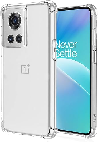 Case for OnePlus Ace Case, for OnePlus 10R PGKM10 Case, Soft Clear TPU Phone Cases, Slim Silicone Protective Shockproof Transparent Cover for OnePlus Ace Crystal Clear