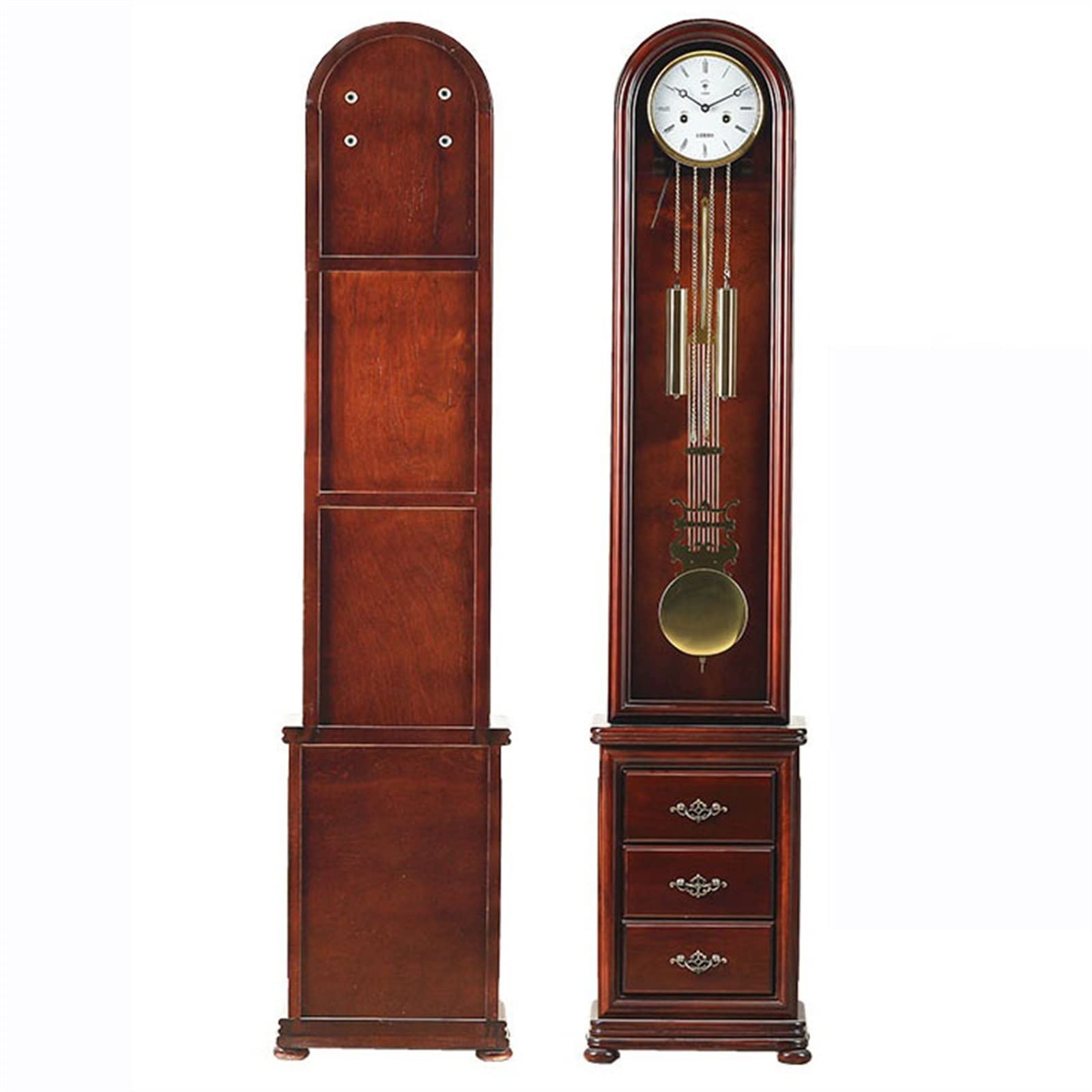 Reloj de tribuna de Suelo Relojes de pie con 2 cajones, Reloj de pie Retro, Reloj de pie pequeño for Sala de Estar, Reloj Retro Chino for el hogar Reloj de salón